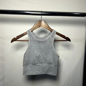 Free People Gray Racerback Althetic Top